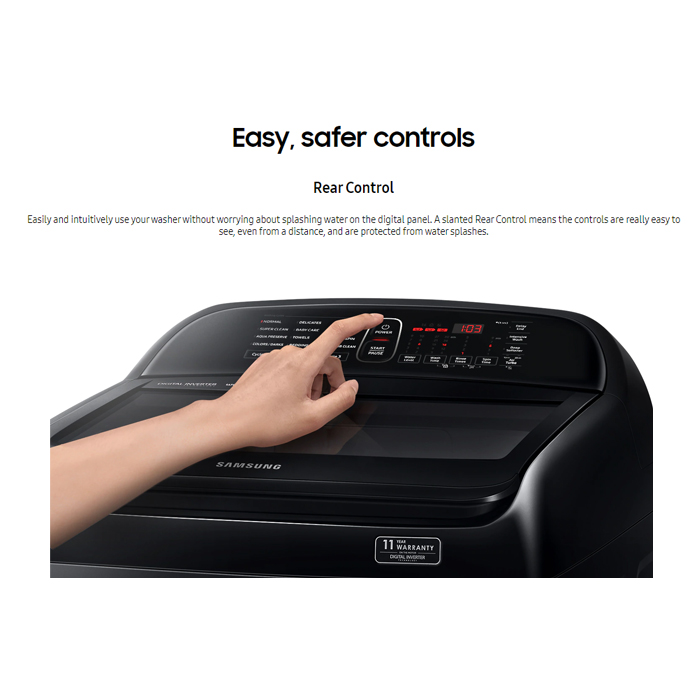 Samsung Mesin Cuci Top Loading 9.5 KG - WA95T5260BY